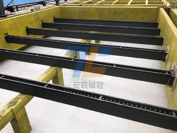 沉淀池蜂窩斜管填料安裝效果圖